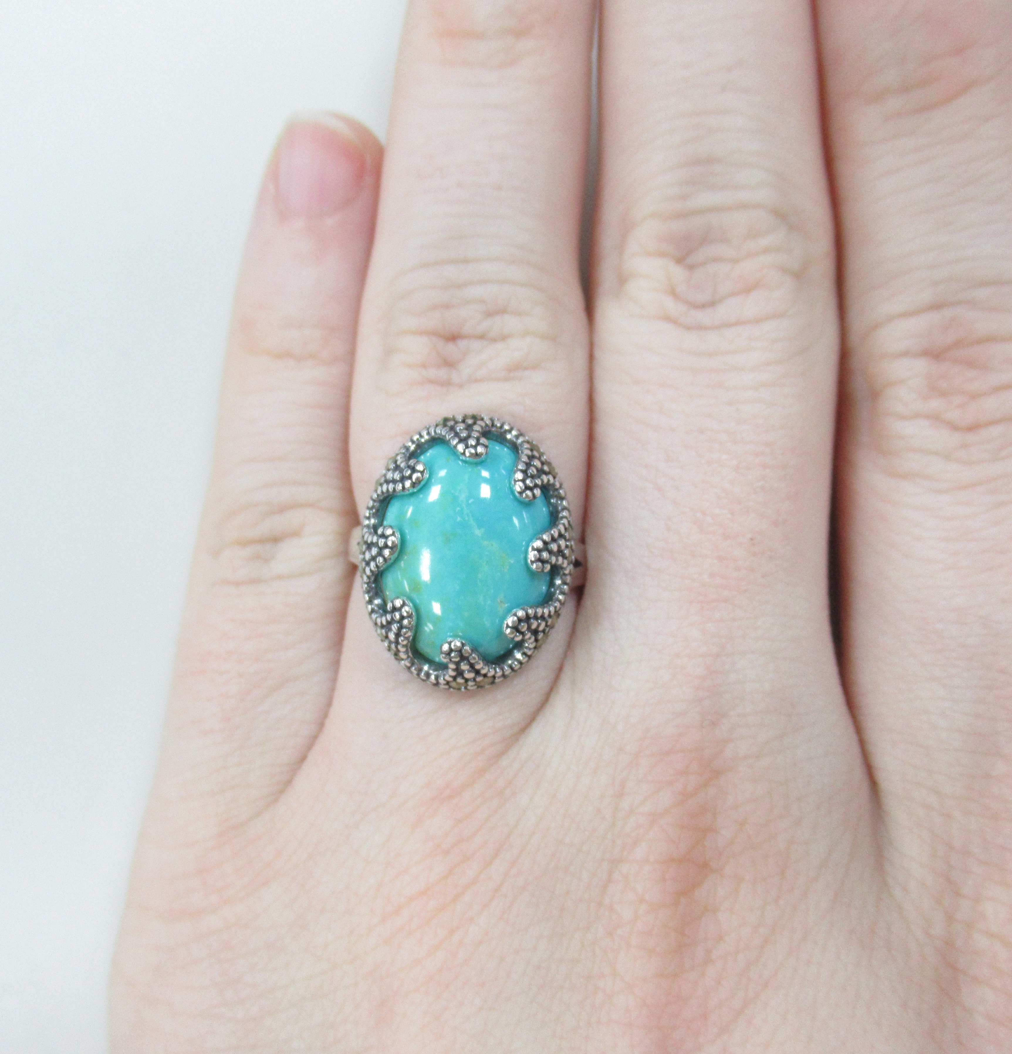 Серебряное кольцо с бирюзой